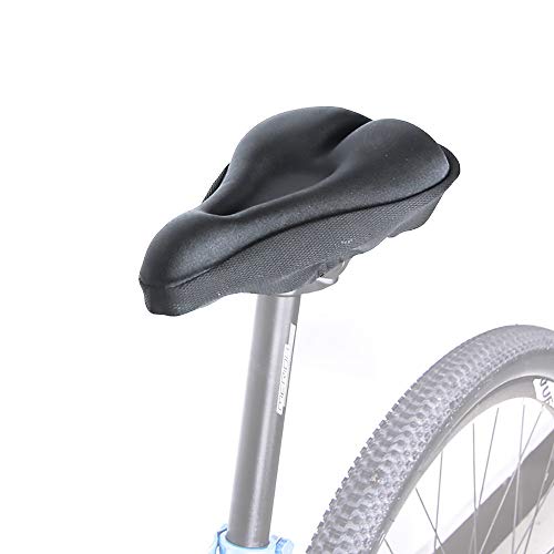 JEPOZRA Cojin Sillin Bicicleta, Cubierta de Asiento de Bicicleta, Contiene Gel Amortiguador, para Bicicleta de Carretera,montaña y Urbana