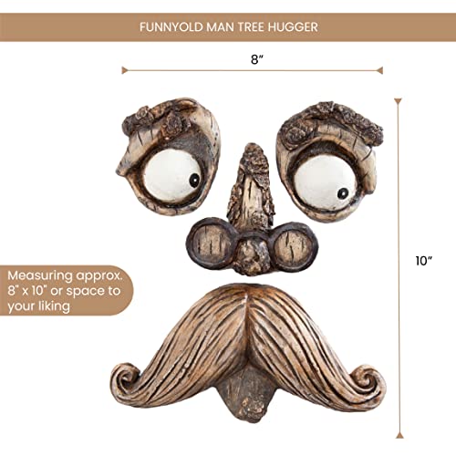 image for Bits and Pieces - 'Old Man' Tree Hugger - Yard Decorations - Whimsical