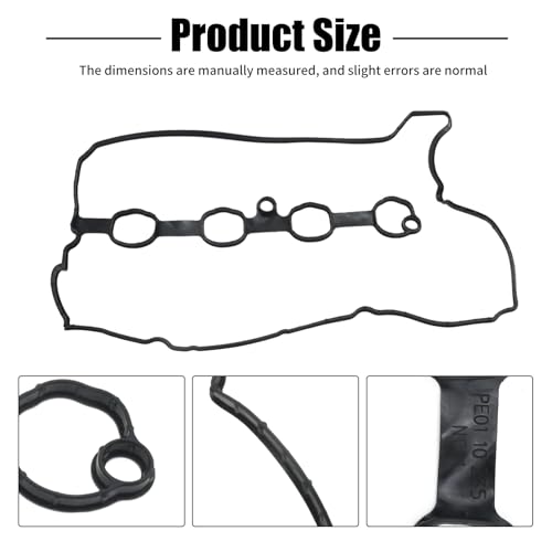 Image of PE01-10-235 Engine Valve Cover Gasket Replacement for Mazda 3 2012 2013 2014 2015 2016 2017 2018 2021 Replacement for Mazda CX-3 2016 2017 2018 2021 Replace PE0110235