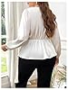 Floerns Women's Plus Size Satin Asymmetrical Wrap ... #2
