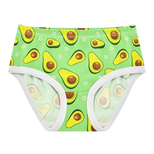 Fruit Avocado Flowers Floral Green Toddler Girls's Underwear 2T 2302182