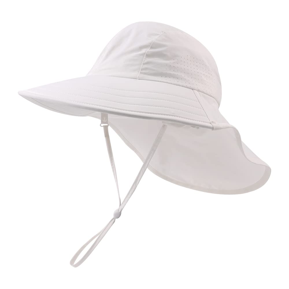 XIAOHAWANG Bebé Sombrero del Sol Gorra de Protección del Cuello del Niño Niña Niños Verano UV Gorra de Protección del Sombrero de Playa