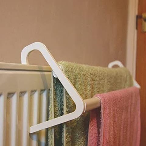 Home Flair Over Radiator Clothes Dryer White Pack Of 2 Over Radiator Airers Indoor 2 Bars Drying Rack Made In England Cover