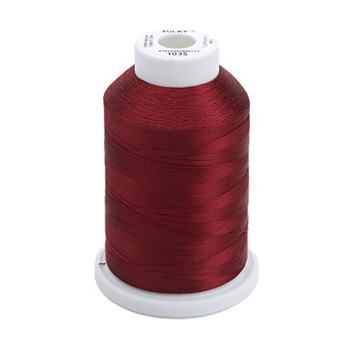 Sulky Of America 268D 40Wt 2-Ply Rayon Thread, 1500 Yd, Dark Burgundy #TOP8