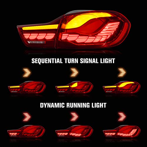 Oled Taillight Tail Brake Light Assembly For Bmw 2014-2020 M4 4 Series Gts F32 F33 F36 F82 F83 428I 430I 435I 440I, Dragon Scale Dynamic Running Light #TOP2