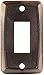 JR Products 12861-5 Brown Single Switch Face Plate