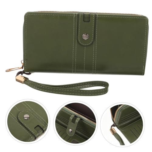 Women Wallet Compact Leather Purse Zipper Stylish Wallet for Travel Versatile Storage for Cards and for Ladies and Girls Bright4