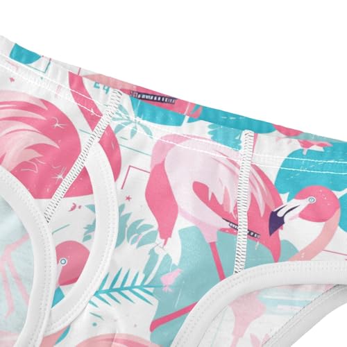 KLL Pink Flamingo Toddler Boys' Comfort Training Underwear Breathable Children Undies4