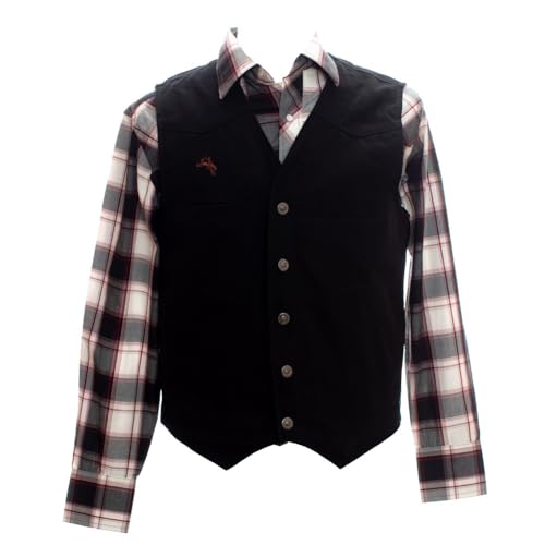 Wyoming Traders Men's Texas Conceal Carry Canvas Vest Black XXXL
