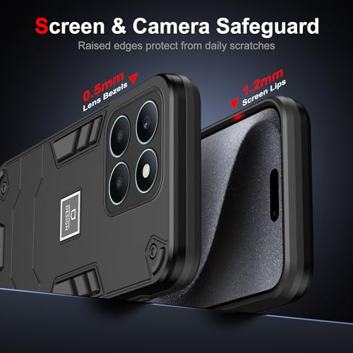 Coque Honor X6a 4G anti-chute évite les bris d'écran PC TPU - 3