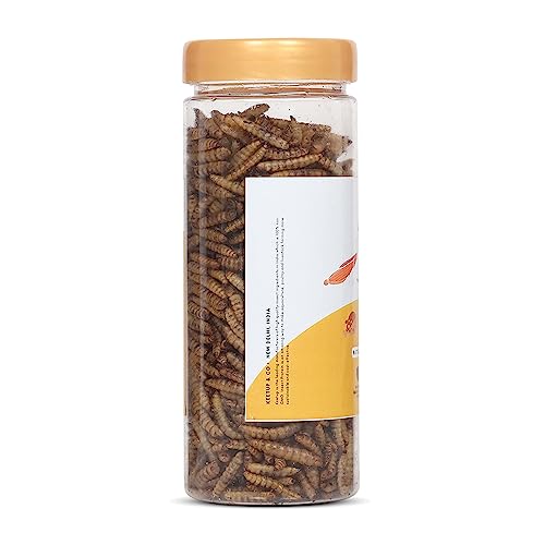Image of Dried Black Soldier Fly Larvae Fish Food 55 Grams for Arowana Oscar Flowerhorn & Carnivorous Fishes Omega 3 & 6 50x More Calcium Than Worms