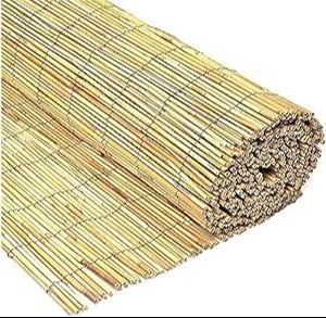 GAM Natural Bamboo Reed Fence Screening 4m Wooden Fencing for Sun Wind Protection Privacy Outdoor Garden Patio Balcony Backyard Decoration Fence Covering, Privacy Screening, Fence Panels (1.5m x 4m)