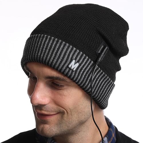 Bonnet tricoté léger et chauffant USB pour la randonnée
