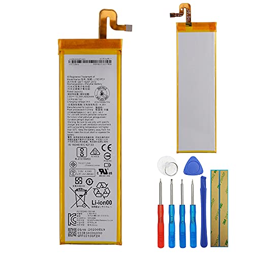 E yiiviil Batería de repuesto L15D1P31 compatible con Lenovo Yoga Tab 3 Pro YT3 X90F YT3 X90L batería con herramientas