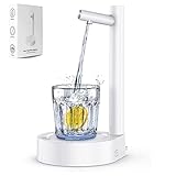 【Hochwertige Materialien】Der Gehäuse des Wasserspender mit Hahn besteht aus robustem ABS-Kunststoff, der Wasserauslauf ist aus 304 Edelstahl und der lebensmittelechte Silikonschlauch ist 120 cm lang. Die Pumpe ist geräuscharm und hat einen eleganten und modischen Stil. Sie kann nicht nur als Wasserspender, sondern auch als dekoratives Element im Raum verwendet werden und zeigt Ihren exquisiten Lebensstil, der Ihre Freunde beeindrucken wird!