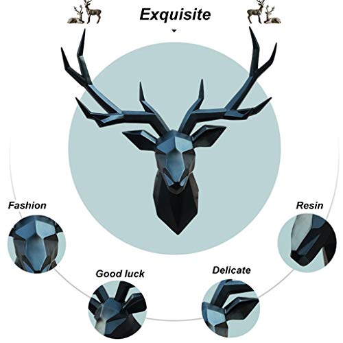Hertenkop Wanddecoratie Wandhangende Hertenkop Geometrische Herten Hoofd Muur Opknoping Creatief Hertenkop Decoratie… - Afbeelding 6