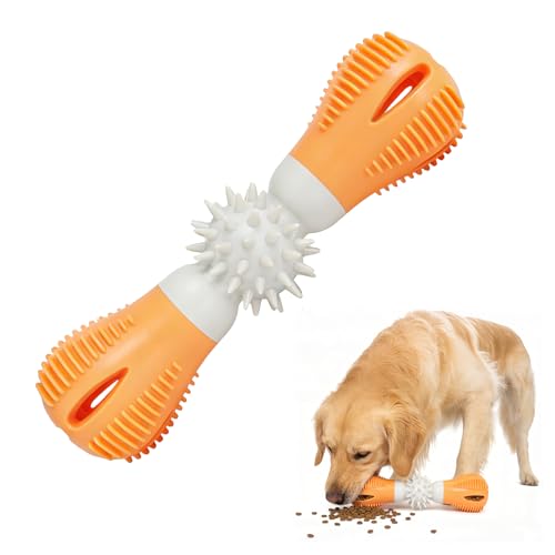 Giochi Interattivi per Cani Giochi Intelligenti per Cani Giochi Attivazione Mentale Cane Dispenser Cibo Cane Giocattolo di Cibo Che Perde Cucciolo AccessoriMigliorare la Digestione (arancione)
