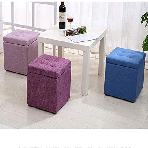 Tabouret siège coussin de pied carré pour gagner de l'espace - 4