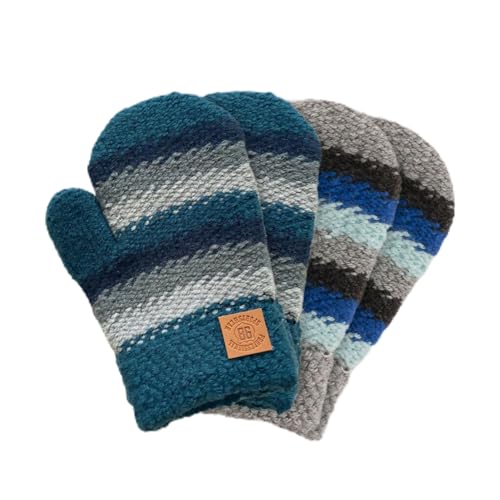 Sierra Soft Knit Mittens for Baby or Toddler - 2-Pack Unisex Gloves for Kids