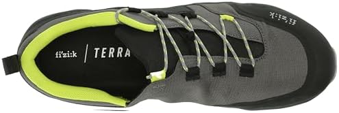 Fizik X2 Ergolace Flat, Unisex Cycling Shoes Grey Yellow | Image 4
