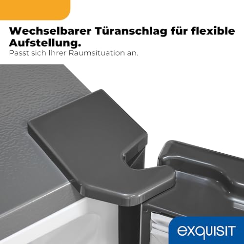 Exquisit Vollraum-Kühlschrank | Kühlraum mit Glasablagen, Gemüseschublade und Türfächern | manuelle Temperaturregelung, LED-Beleuchtung, flexible Innenaufteilung | Modell KS5320-V-H-040E