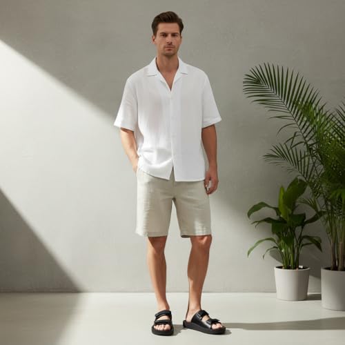 Image of BRUTON Men's Trendy & Lightweight PU Slippers | Comfortable Adjustable Double Strap Indoor & Outdoor Slippers