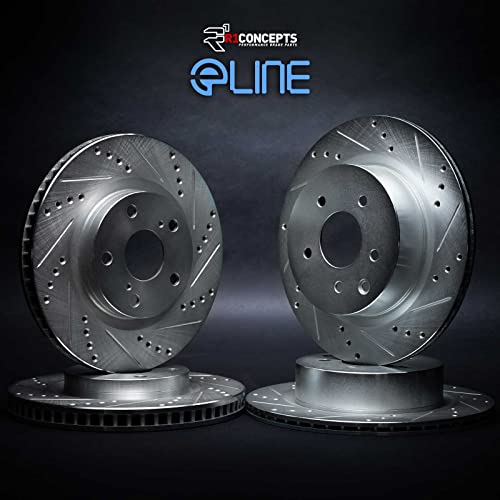 Image of R1 Concepts Front and Rear Brake Rotors Fits 2015-2020 Kia Sorento