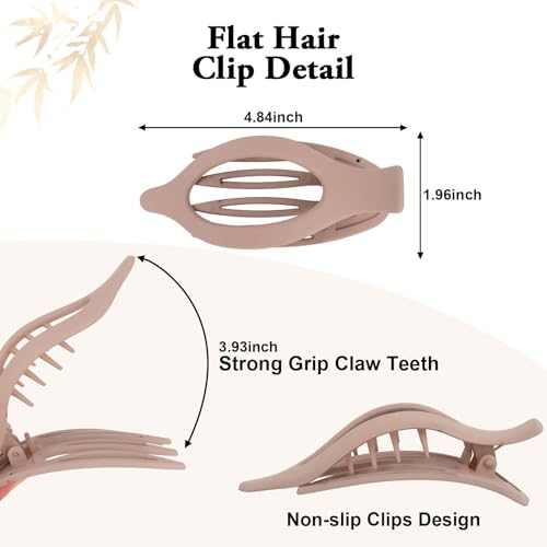 Set de 8 pinzas para cabello antideslizantes grandes miniatura 3