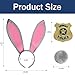 IMISHM Halloween costume for women Halloween rabbit costume with rabbit ears tail Shiny Badge for Halloween accessory set
