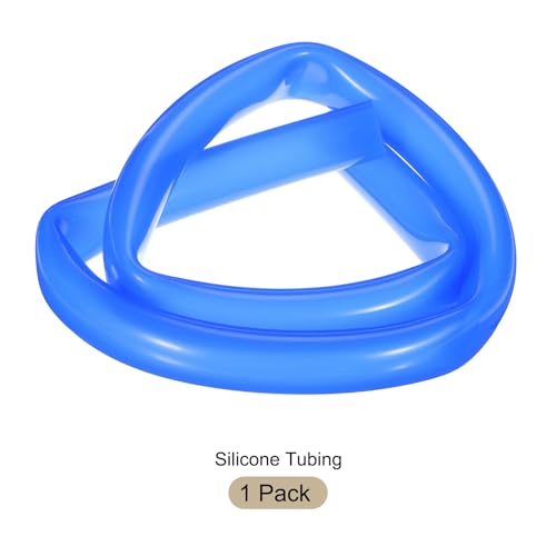 Image of 1m(3.3ft) 19mm(3 /4 inch) ID x 25.4mm(1 inch) OD Silicone Tubing Blue Industrial Plastic Tubing Pure Silicone Hoses for Pump Siphoning Draining Irrigation Brewing