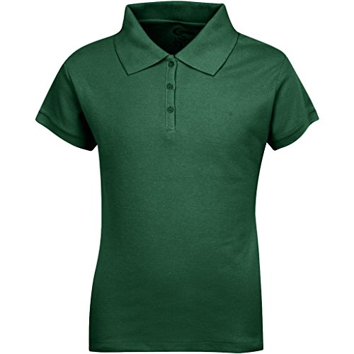 Premium Short Sleeves Junior Polo Shirts Hunter Green 2X