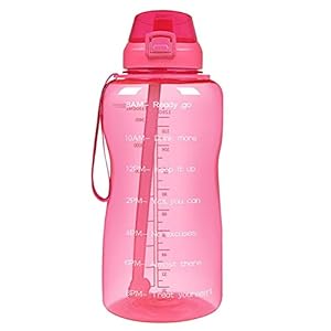 2L grote capaciteit waterfles met stro heldere plastic drinkflessen gym tool kan bpa gratis sport cup fitness accessoires