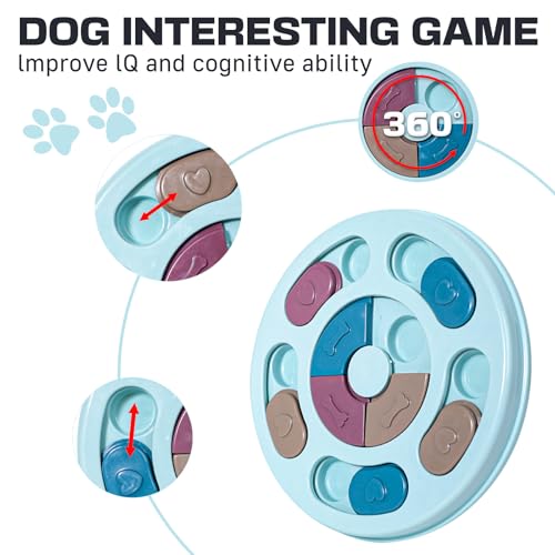 Blanlody Hundespielzeug Intelligenz， Intelligenzspielzeug für Hunde mit Quietschend Interaktives Hundespielzeug mit Beschäftigung， Futterspielzeug Hund für Kleine, Mittlere, Große Hunde und Katzen
