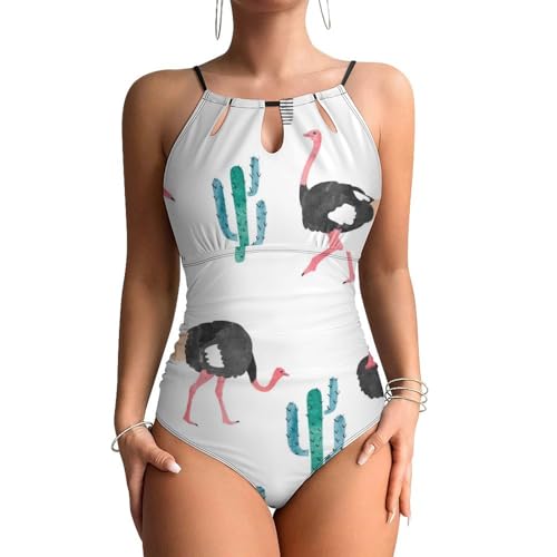 Beachwear tendance : le monokini autruche et cactus pour vos après-midi piscine