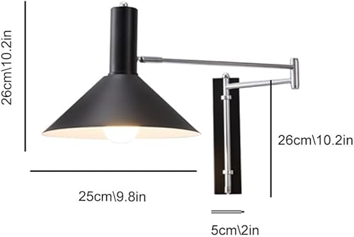 Miniatura 8 de Aplique de pared Bauhaus con brazo articulado, Aplique industrial cromado, luz de lectura ajustable para mesilla de noche, lámpara de metal moderno