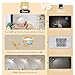 AKSDA Battery Operated Wall Sconces Set of 2, Magnetic Cordless LED Wall Lights with 3 Color Temp & Dimmable Touch Control, 360° Rotating Rechargeable Wall Lamp, Reading Light for Bedroom & Bedside