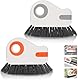 SoeUyd 2 Stück Reinigungsbürste, 2-in-1-Rillenreinigungsbürste, Window Groove Cleaning Brush, Reinigungsbürste für Fensternischen zur Reinigung von Fenster- und Schiebetürführungen