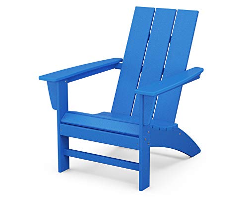 Image of POLYWOOD AD420PB Modern Adirondack Chair, Pacific Blue