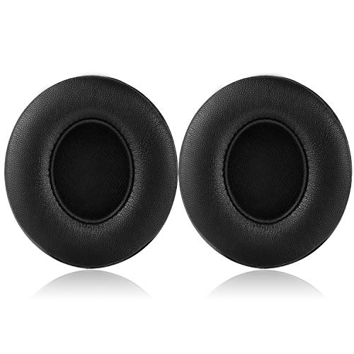 Replacement Earpad Cover, Ear Cushion Pads Compatible With Solo 2.0 3.0 Wireless Headphones By Dr. Dre 1 Pair (Black) #TOP2