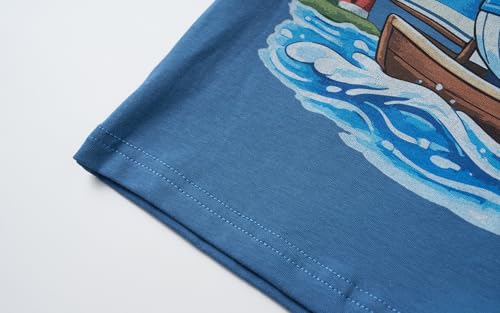 Image of Mud Kingdom Woven Short Sets for Boys Summer Holiday Outfits Casual Short Sleeve