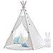 Produktbild little dove Indianerzelt Tipi Zelt Spielhaus Spielzelt Kinderzelt Baumwolle (mit Matratze)