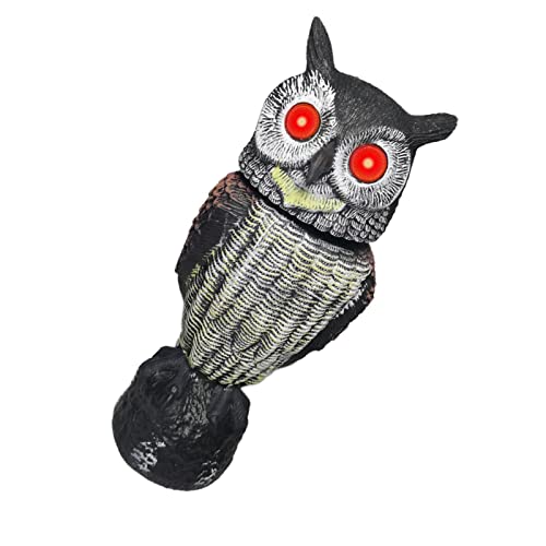 coruja - Repelente do pássaro da escultura do espantalho da coruja,Coruja realista espanta pássaros
