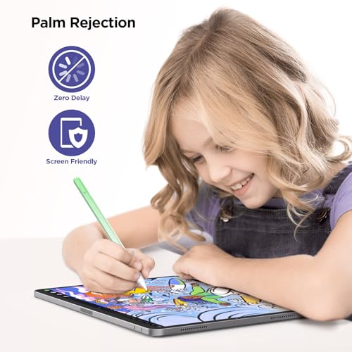 Image of Stylus Pen for iPad 2018-2024, 15Mins Fast Charge for Apple iPad Pencil, Palm Rejection,Tilt Sensitivity,Pencil for iPad 10 /9 /8 /7 /6, iPad Pro 12.9 inch /11 inch /13 inch M4, iPad Air 5 /4 /3 /11 inch-13 inch M2, iPad Mini 6 /5