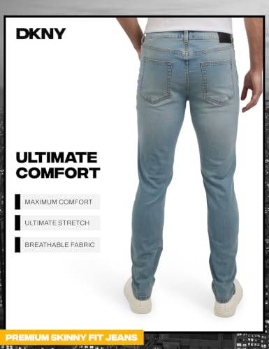 Image of DKNY Men's Skinny Jeans - Premium Soft Stretch Denim Pants | Skinny Fit Jeans for Men