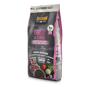 BELCANDO Finest GF Lamb [1 kg] Nourriture pour Chiens sans céréales | Nourriture sèche sans céréales pour Chiens de Petites et Moyennes Races | Nourriture complète pour Chiens à partir de 1 an