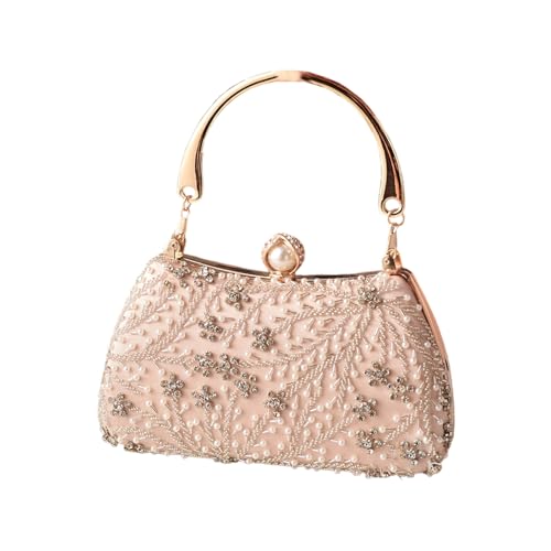 Sacs bandoulière dames pochettes de luxe scintillantes au design épuré et finitions métal