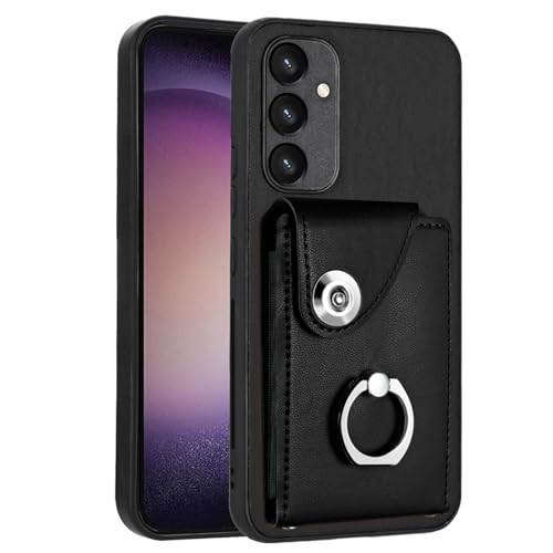 Galaxy A25 5G à rabat magnétique LEMAXELERS noir avec porte-cartes