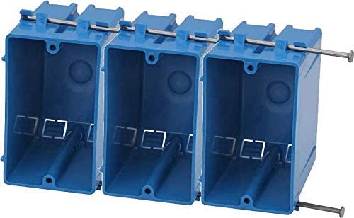 Switch & Outlet Box, Deep Blue, 3-7/8 x 2-1/4 x 3-1/4-In. by Thomas & Betts - Used condition - US$7.63