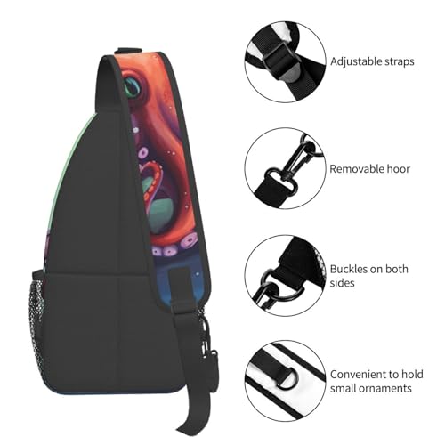 Bolso cruzado de pecho para hombre mochila bandolera miniatura 5
