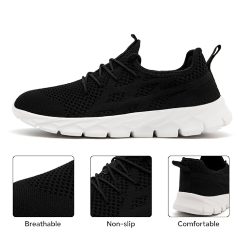 Image of Running Shoes for Men Gym Tennis Athletic Walking Shoes Non Slip Lightweight Breathable Sports Mesh Fashion Work Sneakers Casual Workout Trianer